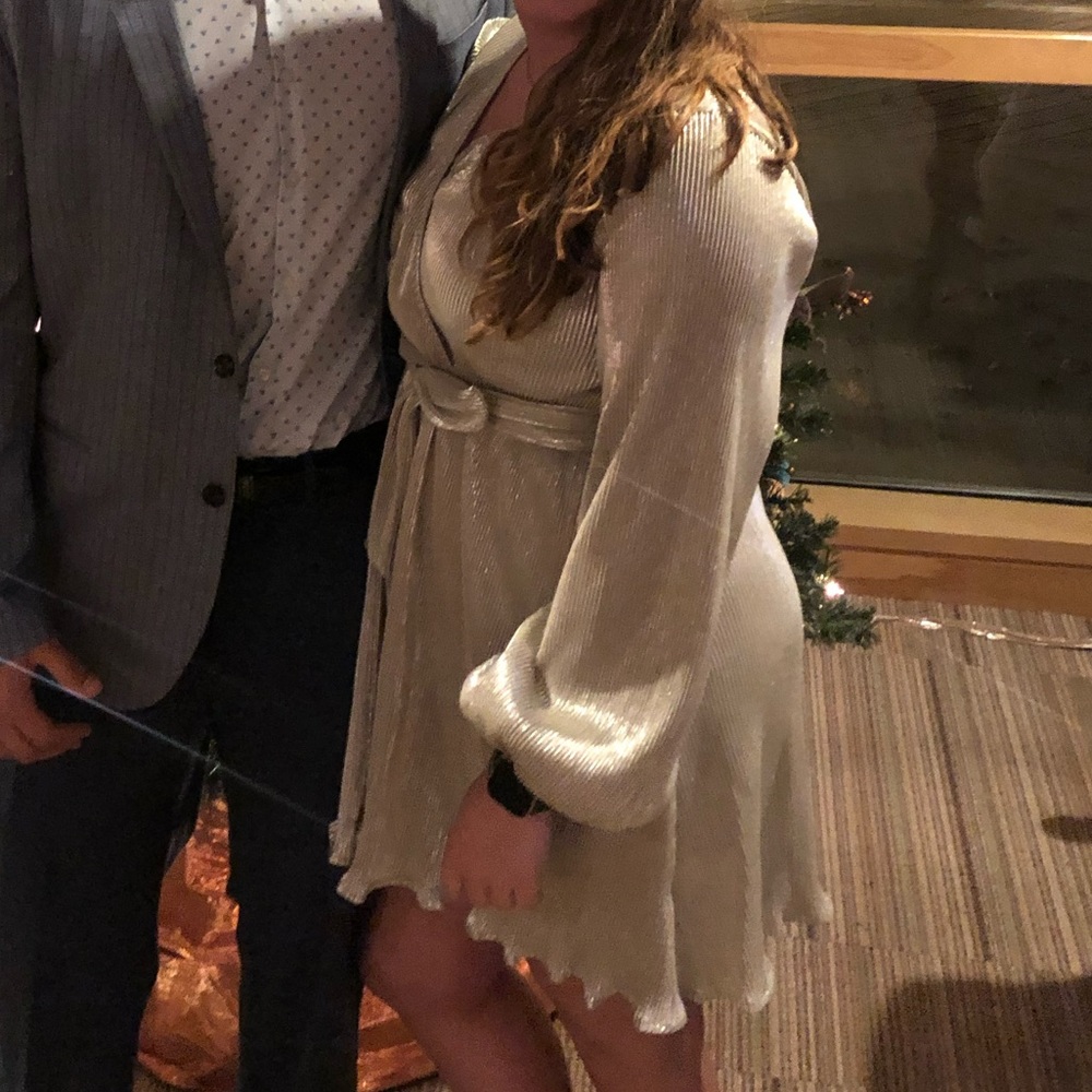 Elegant Metallic short dress